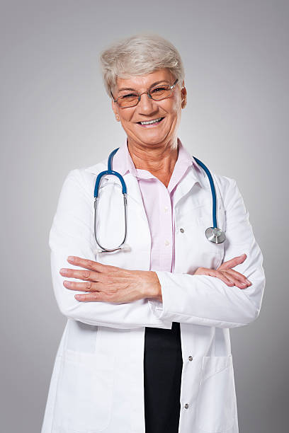 portrait of candid female doctor portrait of candid female doctor