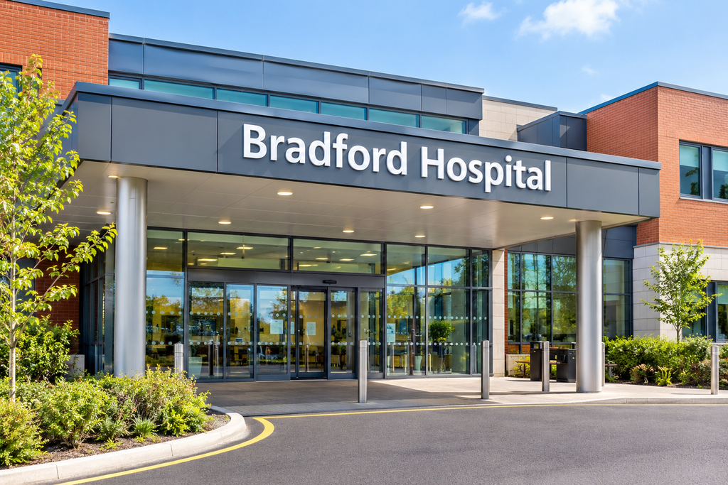 Bradford Hospital Modern Entrance